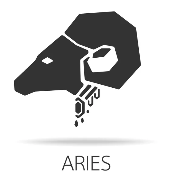 Aries zodiac sign — Stock Vector