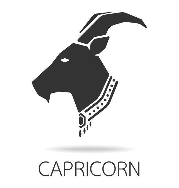 Capricorn zodiac sign — Stock Vector