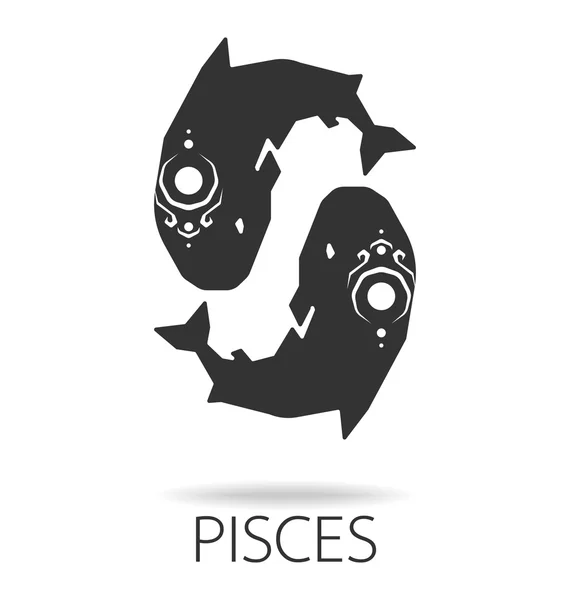 Pisces zodiac sign — Stock Vector