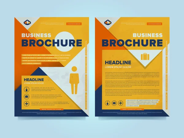 Business brochure template. — Stock Vector