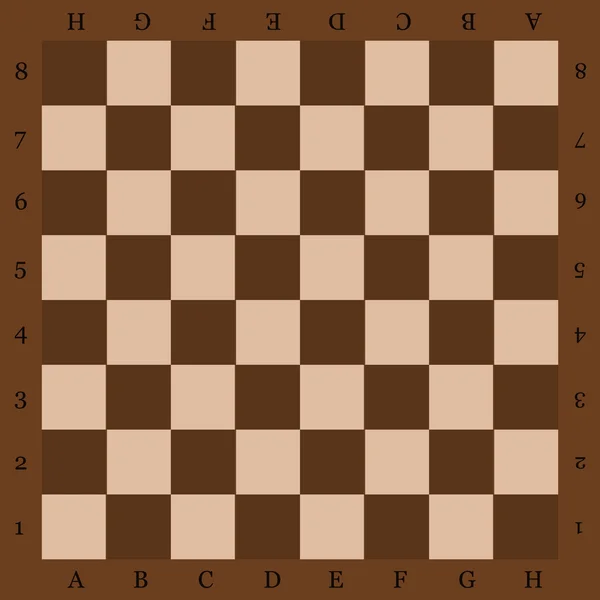 Σκακιέρα με γράμματα κάτοψη. — Διανυσματικό Αρχείο