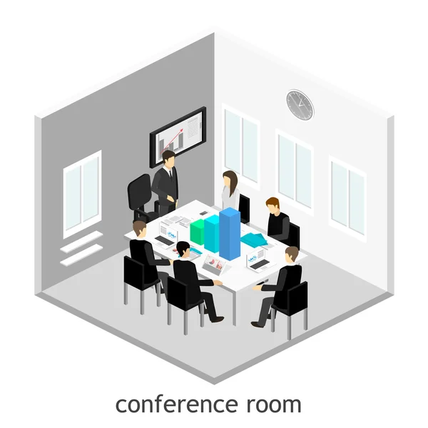 Business meeting in office — Stock Vector