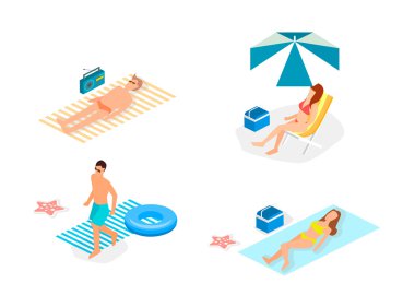 Infographic yatay, deniz