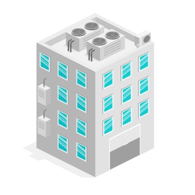 Binanın izometrik cephe