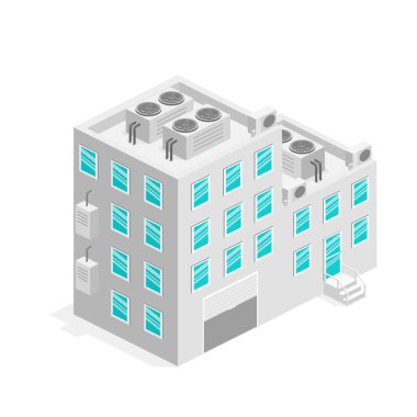 Binanın izometrik cephe