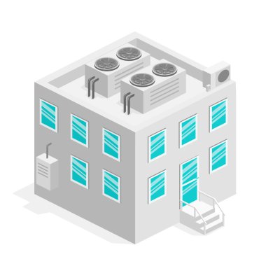 Binanın izometrik cephe