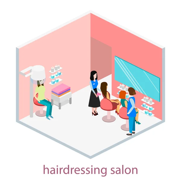 Interior of beauty salon — Stock Vector