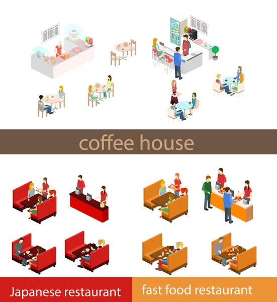 Kahve Saati soyut Cafe konsept — Stok Vektör