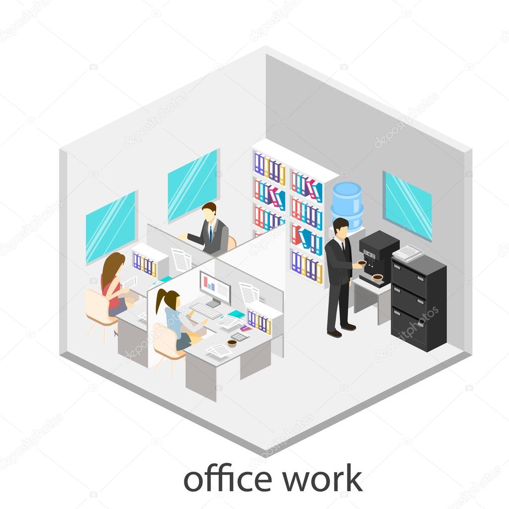  office floor interior departments con