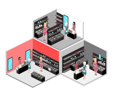 İzometrik iç kozmetik Dükkanı