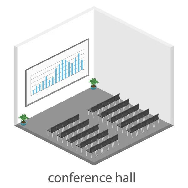 Geschäftspräsentation im Konferenzsaal — Stockvektor