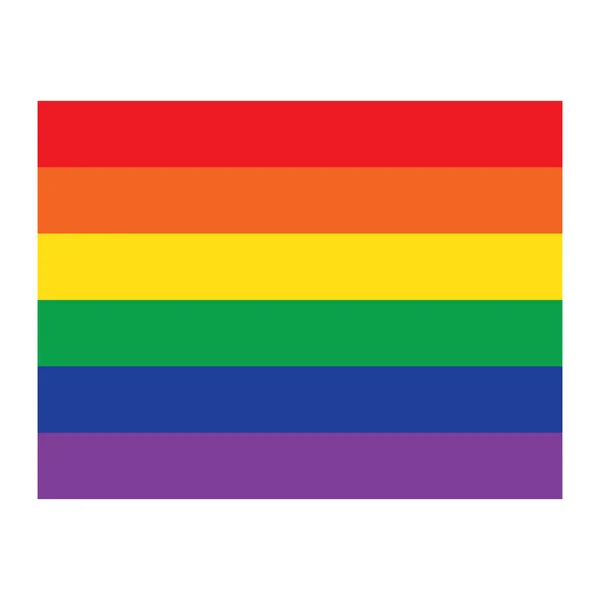 Icono de la bandera del arco iris, lgbt community sign — Archivo Imágenes Vectoriales