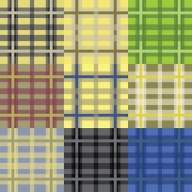 Dikişsiz tartan desenleri