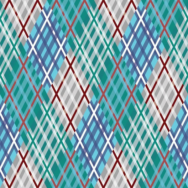 Seamless tartan pattern. Diagonal. Blue palette. — Stock Vector