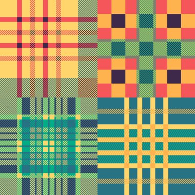 Dikişsiz tartan desenleri