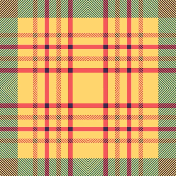 Plaid seamless tartan pattern. Twill texture. — Stock Vector