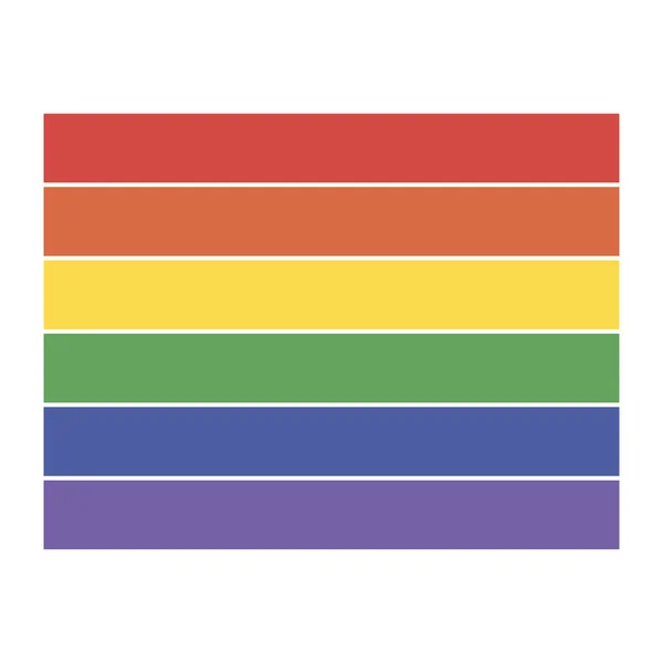 Rainbow flaga ikona, znak społeczności lgbt — Wektor stockowy