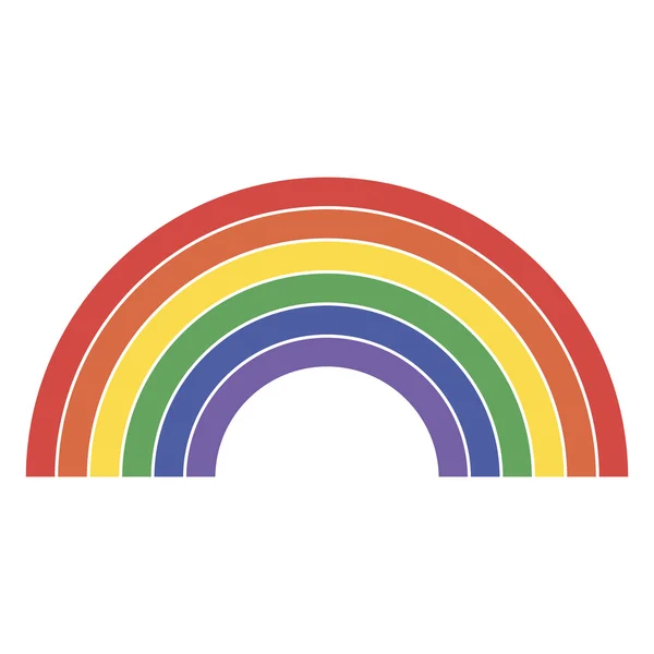 虹のアイコン、lgbt コミュニティ サイン — ストックベクタ