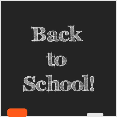 Okulun Mühür Listesi Arkaplanına Hoşgeldiniz, Vektör İllüstrasyonu.