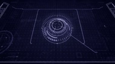 Gelecekteki technology.3d veri görüntüleme. Yakınlaştırma ve döndürme.