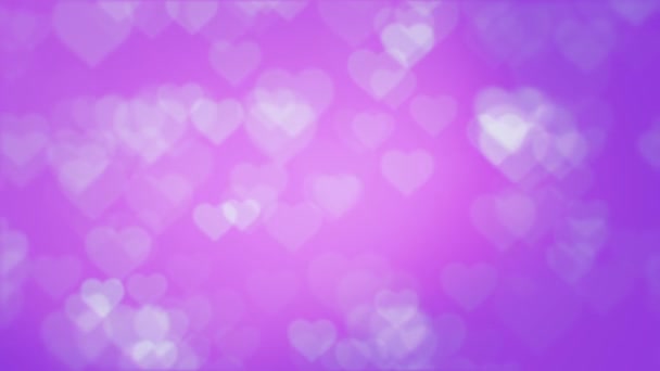 Coeurs d'amour fond abstrait bright.loopable.Lumineuses formes de coeur de valentines .