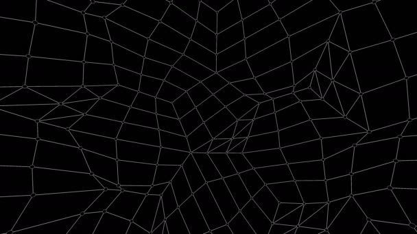 Fondo de bucle geométrico. Plexus.Lines y dots.2D textura animada sin costura. Tipo 2 — Vídeo de stock