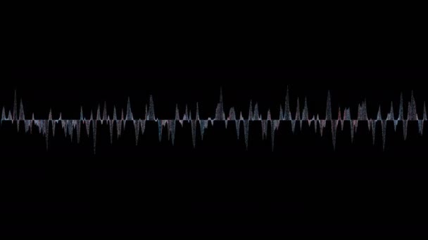 PNG alfa.Equalizer.Audio, voice.Digital vågform equalizer HUD.Type 2 — Stockvideo