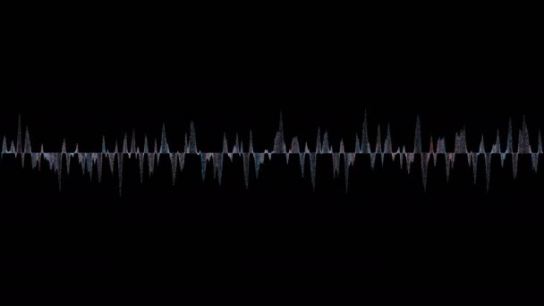 Alpha.Equalizer.Audio, Digital waveform equalizer HUD.Type 2 — стоковое видео