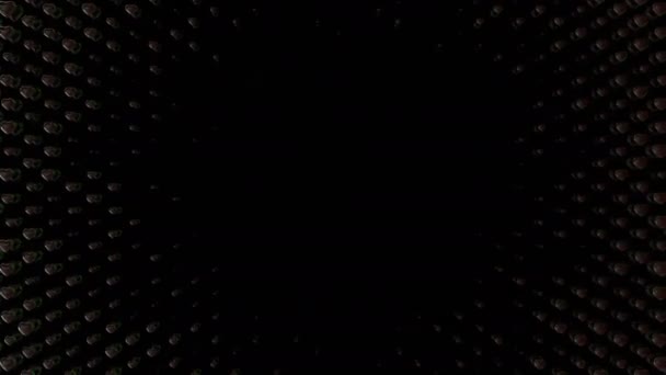 Χτυπώντας την καρδιά με κρουστικά κύματα απρόσκοπτη animation.love Αγίου Βαλεντίνου καρδιά beating.Black φόντο για το κανάλι Alpha luma — Αρχείο Βίντεο