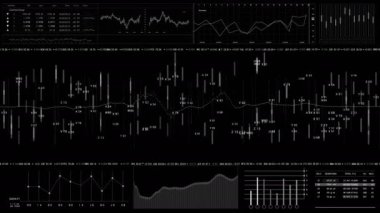 Borsa HUD.Alıntıları ve indeks analizleri. İş ve pazarlama şablonu.
