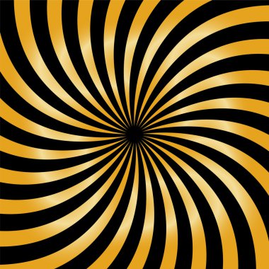 Altın ve siyah spiraller desen. Tekstil, kumaş ve ambalaj için uygun