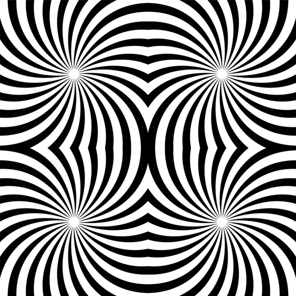 Espirales blancos y negros sin costuras. Adecuado para textiles, tejidos y envases — Vector de stock