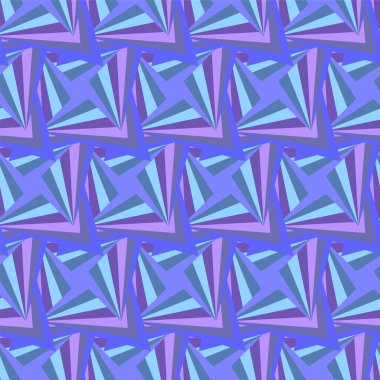 Seamless poligonal Menekşe modeli. Geometrik arka plan