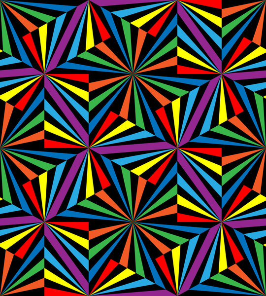 Безшовные радужные полоски. Геометрический узор. Подходит для текстиля, ткани и упаковки
