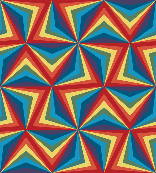 Бесшовный радужный полигональный узор. Геометрический абстрактный фон
