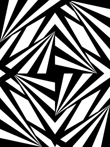 Nahtloses polygonales Schwarz-Weiß-Muster. geometrischer abstrakter Hintergrund — Stockvektor