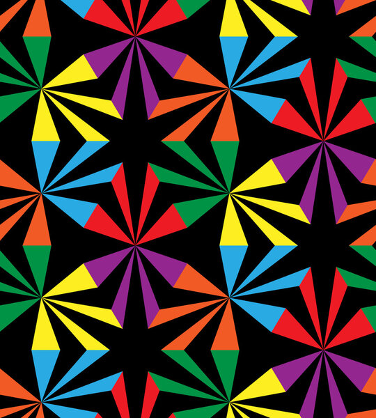 Безшовные радужные полоски. Геометрический узор. Подходит для текстиля, ткани и упаковки
