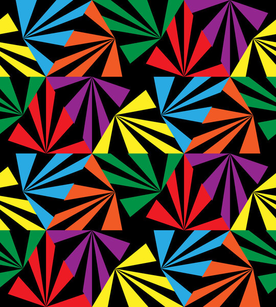  Безшовные радужные полоски. Геометрический узор. Подходит для текстиля, ткани и упаковки
