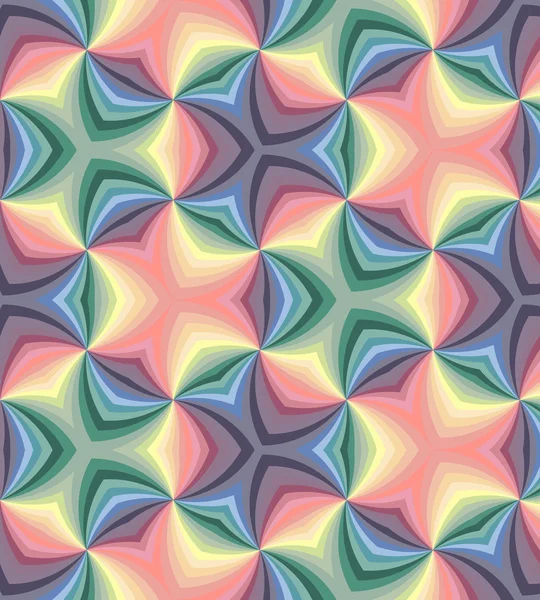 Sömlös pastellfärgade spiraler mönster. Geometrisk abstrakt bakgrund. Lämplig för textil, tyg, förpackning och webbdesign. — Stock vektor
