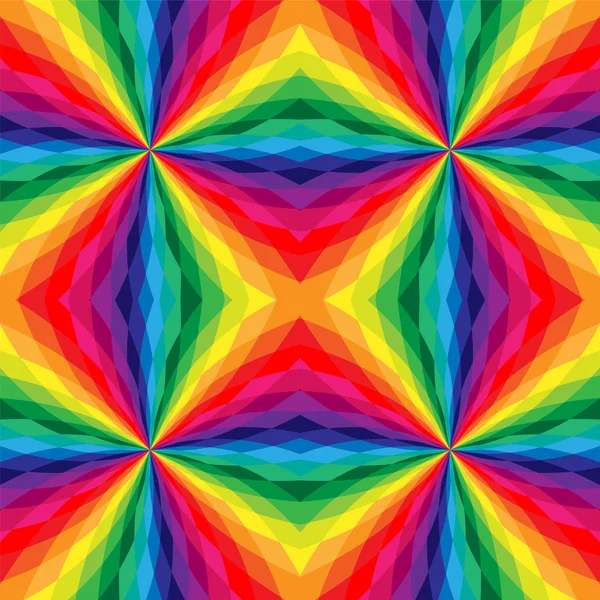 Patrón poligonal sin costura. Rainbow Geometric Abstract Background (en inglés). Adecuado para textiles, tejidos y envases — Archivo Imágenes Vectoriales