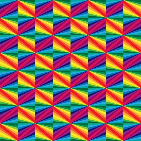 Zökkenőmentes Rainbow Stripes. Sokszögű minta. Rainbow geometriai absztrakt háttér. Alkalmas textil-, szövet-és csomagolási — Stock Vector