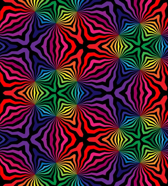 Nahtloses polygonales Muster. Regenbogen geometrischen abstrakten Hintergrund. geeignet für Textilien, Gewebe und Verpackungen — Stockvektor