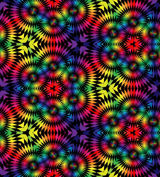 Patrón poligonal sin costura. Rainbow Geometric Abstract Background (en inglés). Adecuado para textiles, tejidos y envases — Archivo Imágenes Vectoriales