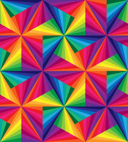 Dikişsiz Gökkuşağı Çizgileri. Çokgen Desen. Gökkuşağı Geometrik Soyut Arka Plan. Tekstil, kumaş ve ambalaj için uygundur