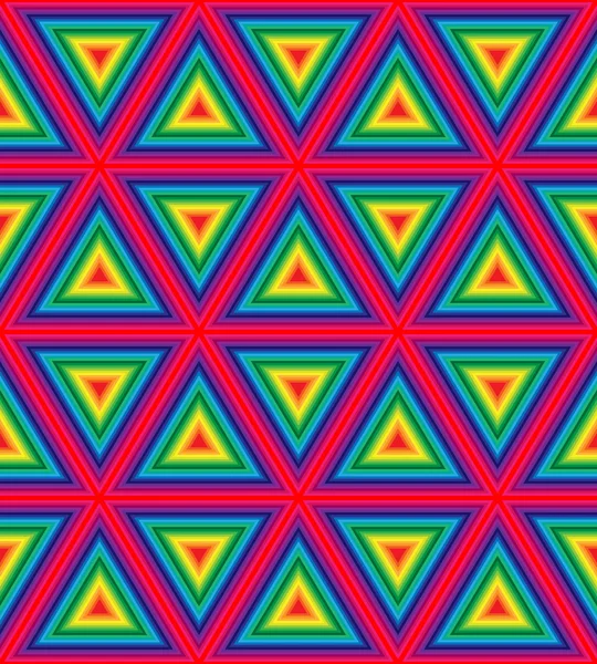 Inconsútil patrón poligonal colorido. Geometrical Triangle Abstract Pattern. Adecuado para textiles, tejidos y envases — Archivo Imágenes Vectoriales
