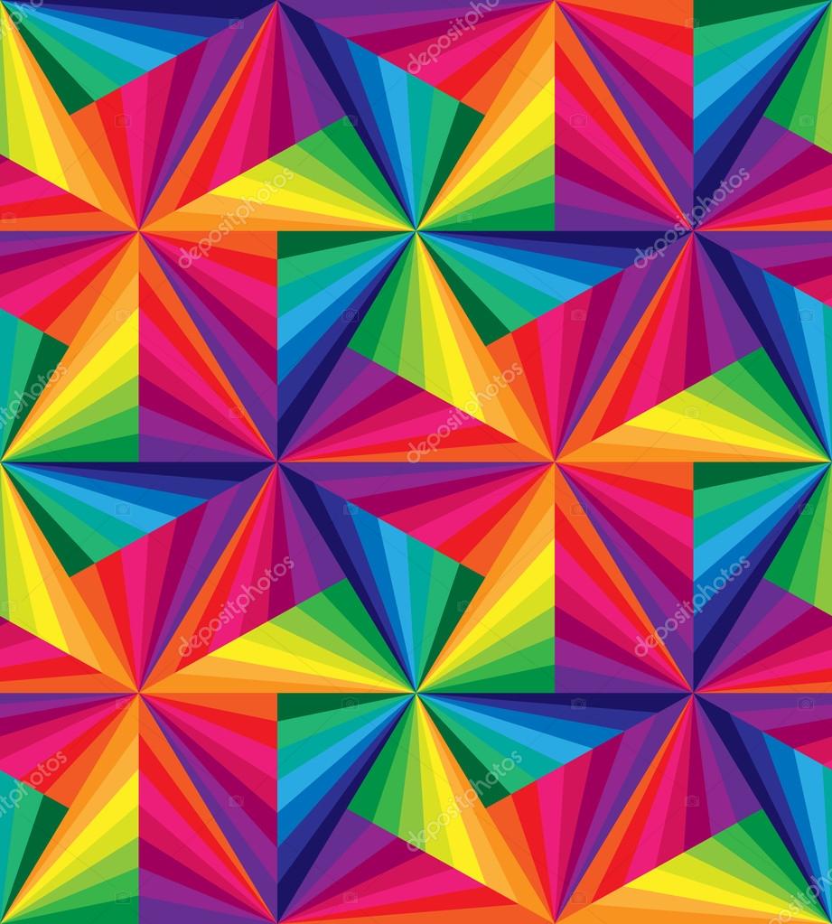 Seamless rainbow stripes textured pattern Vector Image