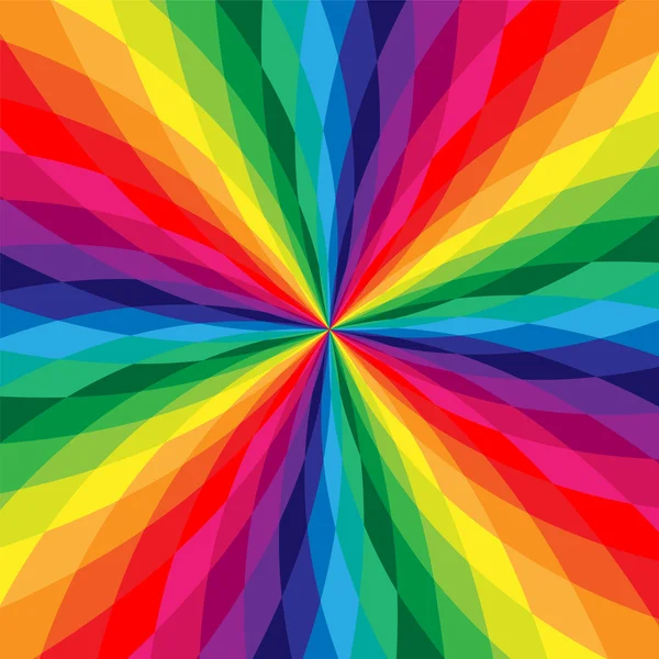 Líneas poligonales iridiscentes se cruzan en el centro. Patrón poligonal colorido. Rainbow Geometric Abstract Background (en inglés). Adecuado para textil, tela, embalaje y diseño web . — Vector de stock