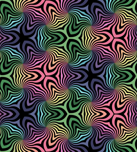 Naadloze zwart en Pastel gekleurde krullen Pattern.Geometric Abstract achtergrond. Geschikt voor textiel, de stof en de verpakking. — Stockvector