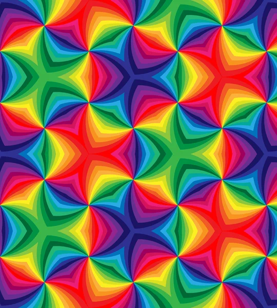 Nahtlose Regenbogen farbigen Locken pattern.geometric bunten abstrakten Hintergrund. geeignet für Textilien, Gewebe, Verpackungen und Webdesign. — Stockvektor