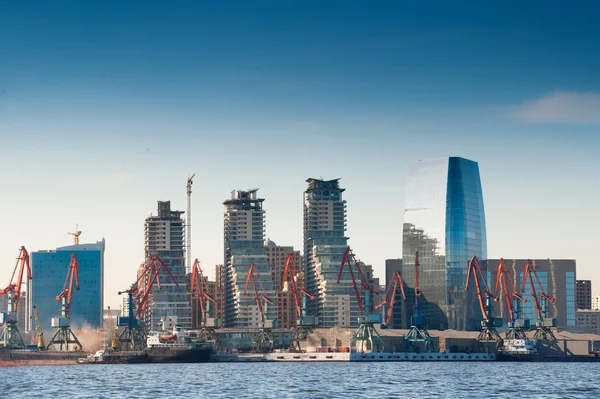 Industrial port in the daytime Stock Photo